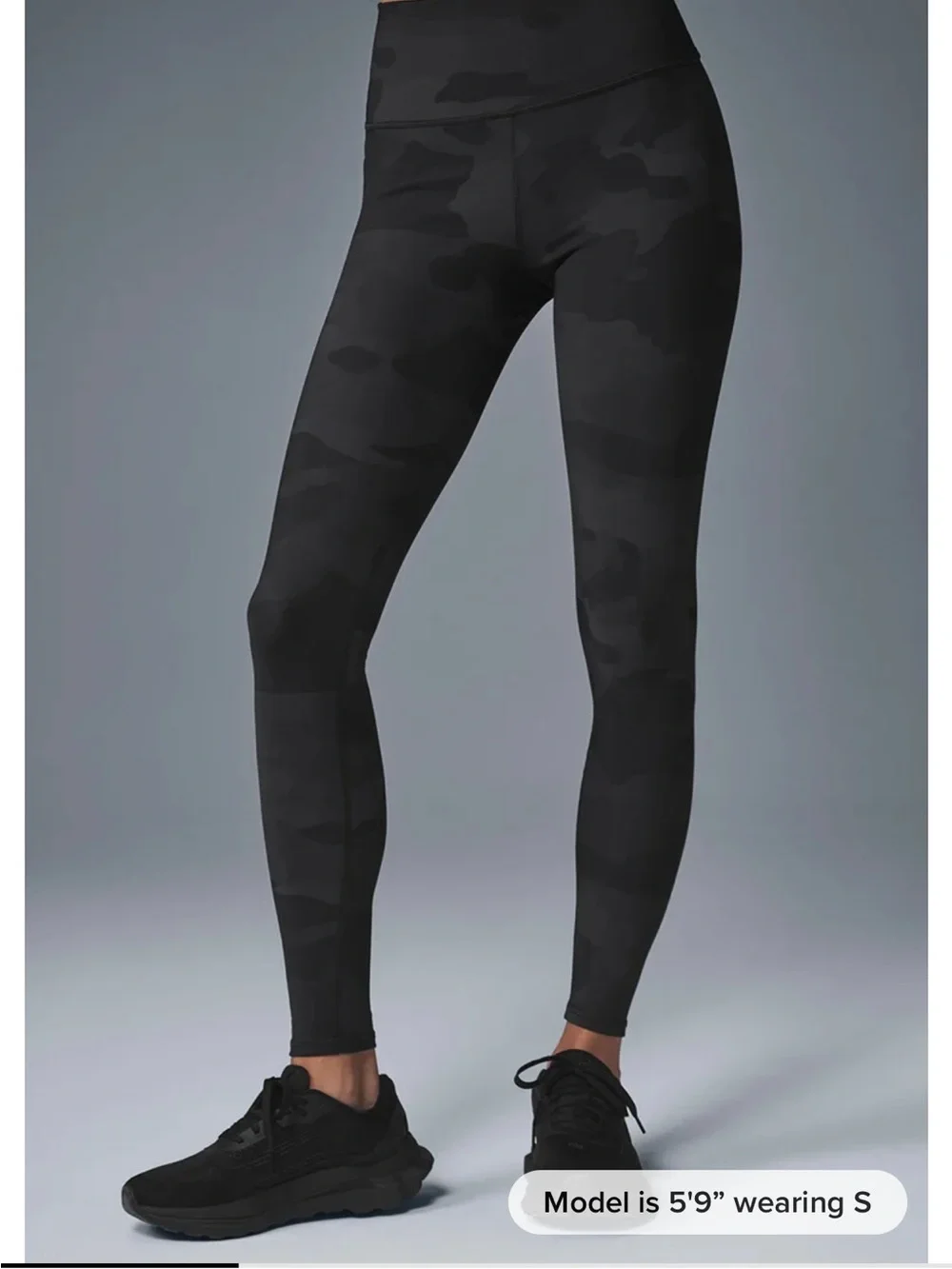 ALO Yoga Black Camo High-Rise Leggings